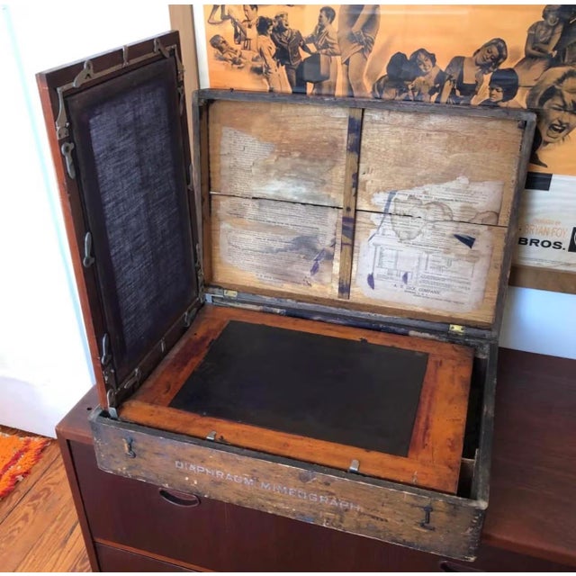 Antique 1899 a.b. Dick No. 61 Edison Mimeograph Machine, Solid Oak W *All Parts* For Sale In Baltimore - Image 6 of 10