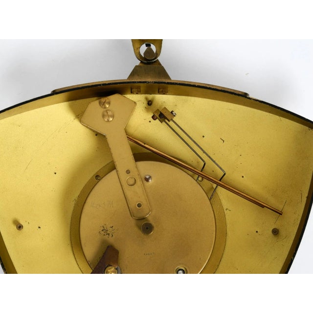 German Brass and Glass Clock from Atlanta, 1950s For Sale - Image 10 of 13