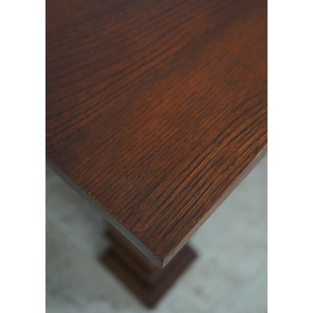 Copeland Mission Oak Gustav Stickley Style Executive Desk For Sale In Philadelphia - Image 6 of 12