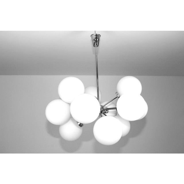 Sputnik Chandelier from Nikoll, 1960s For Sale - Image 9 of 14