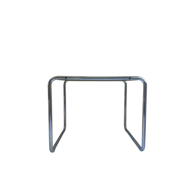 The Marcel Breuer-designed Laccio Side Table, produced by Knoll, is a Bauhaus icon defined by its seamless tubular steel...