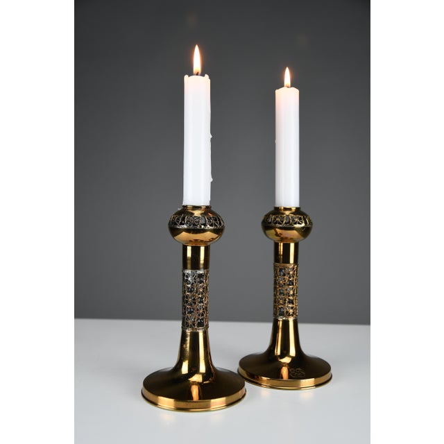 Scandinavian Modern Copper Pitsi Candlesticks by Pentti Sarpaneva for Turun Hopea, Finland, 1960s, Set of 2 For Sale - Image 15 of 15