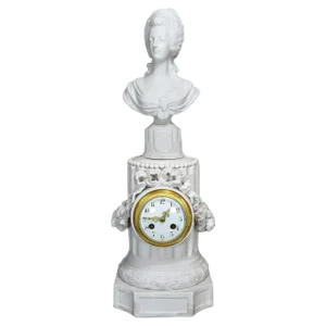 Large Marie Antoinette Biscuit Porcelain Clock