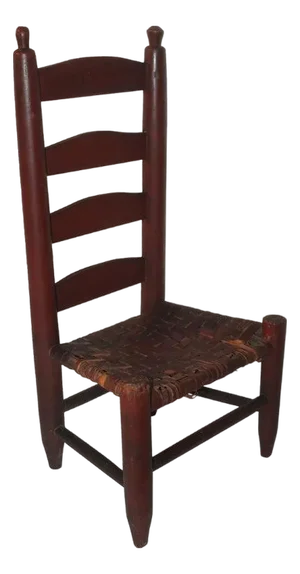 19th Century Original Red Painted Child's Chair
