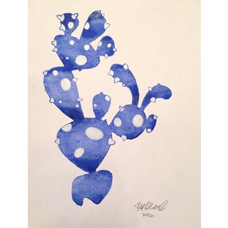 "Blue Cactus" Original Painting For Sale