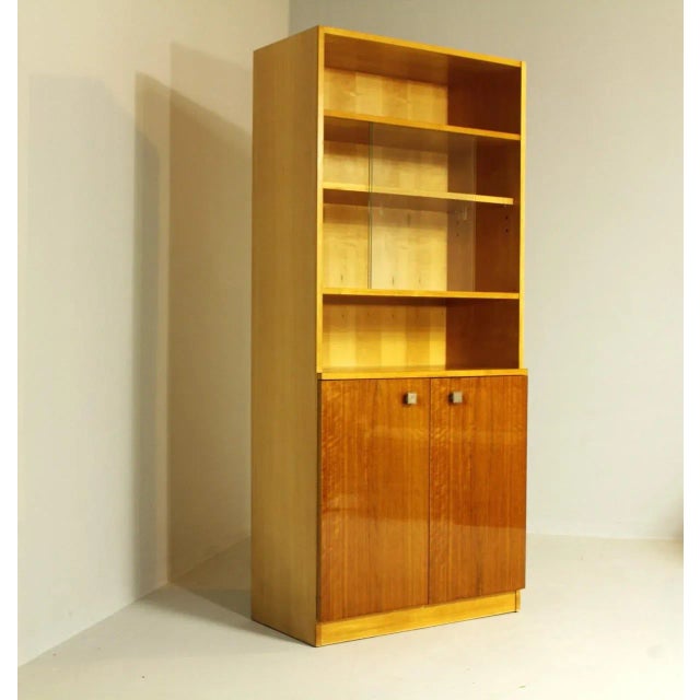 Wood Vintage Bookcase in Beech, 1970s For Sale - Image 7 of 7