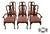 Vintage Set of Six Solid Cherry Queen Anne Style Dining Chairs For Sale