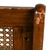 Black Oak Cane Back Bar Counter Stool With Upholstered Seat For Sale - Image 8 of 8