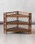Bamboo and Wicker Étagère with Leather Bindings, Set of 2 For Sale - Image 6 of 6