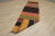 1960s Scandinavian Natural Wool Colorful Striped Kilim Runner Rug For Sale - Image 4 of 7