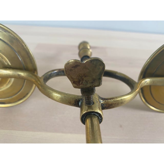 Late 19th Century English 2-Candle Adjustable Lamp For Sale - Image 10 of 13