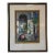 Vintage Impressionist Courtyard Still Life Watercolor on Paper – Framed For Sale