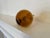 Mid 20th Century Rustic European Amber Glass Blown Cruet, Small For Sale - Image 5 of 5