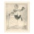 "Simple Delight" - Wine Glass & Rose Still Life Etching in Ink on Paper (#6/15) by Curtis G. Leonardo For Sale