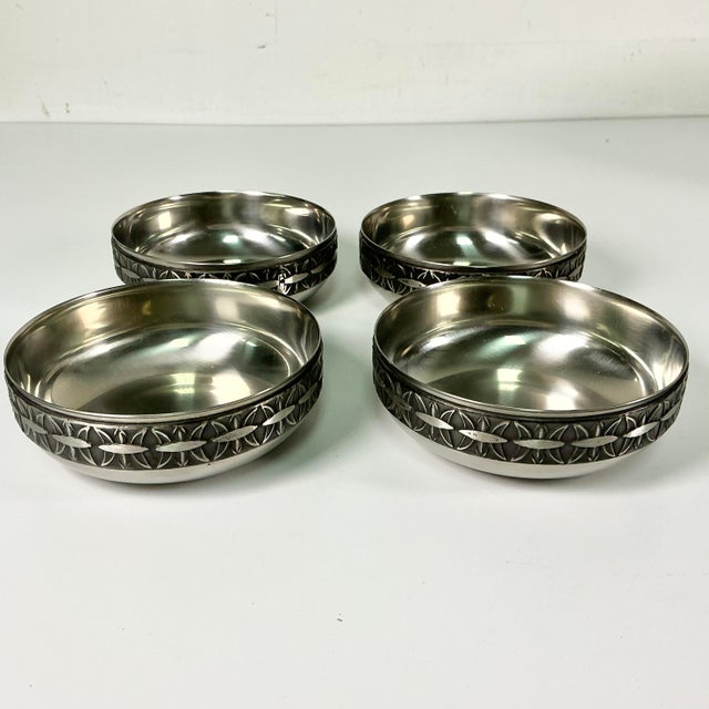 1970s Mid-Century Danish Modern Gustavia Boho Chic Swedish Salad Bowls Set - 7 Pieces For Sale - Image 10 of 18