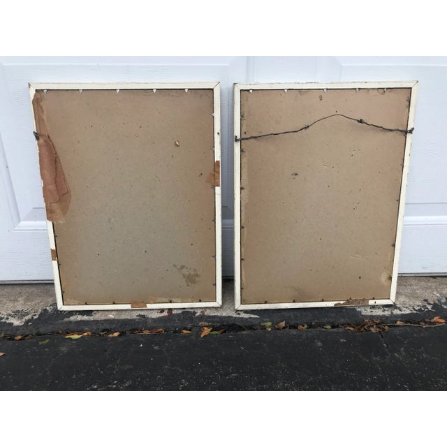 Wood Large Flower Bouquet Framed Prints - a Pair For Sale - Image 7 of 8