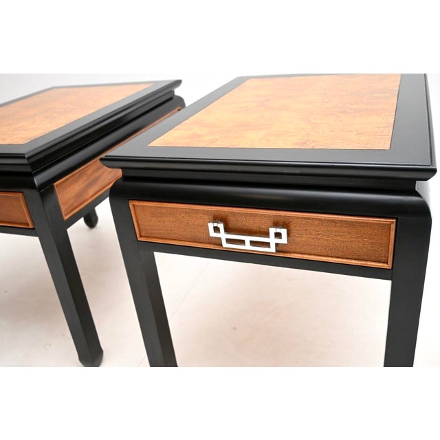 Vintage Burr Elm Side Tables by Raymond Sobota, 1980, Set of 2 For Sale - Image 10 of 12