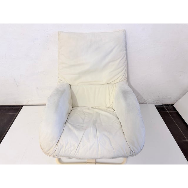 Metal Set of Postmodern Rocking Chair and Ottoman by Robert Haussmann for WK Möbel, 1970s For Sale - Image 7 of 14