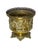 This is an antique French brass planter made 1880-1910, in a Rococo Revival style. It features ornate repousse' and a...