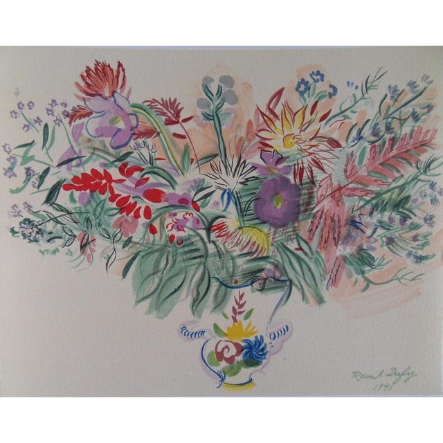 Raoul DUFY Country Bouquet stone lithograph Printed in the Ateliers Mourlot Signed in the plate On Arches vellum 38 x 28...