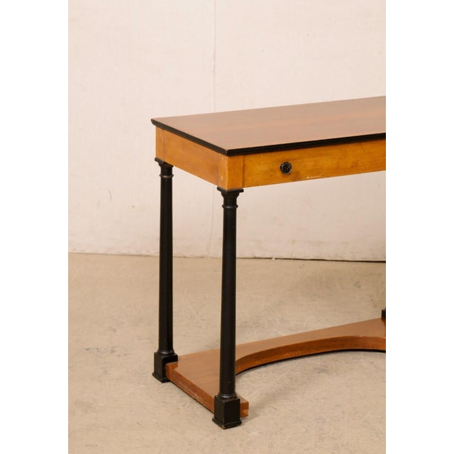 Swedish 19th C. Beautiful Two-Tone Console Table W/Drawer For Sale In New York - Image 6 of 9