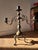 1970s Antique Three-Armed Candlestick in Bronze, 1960s For Sale - Image 5 of 18