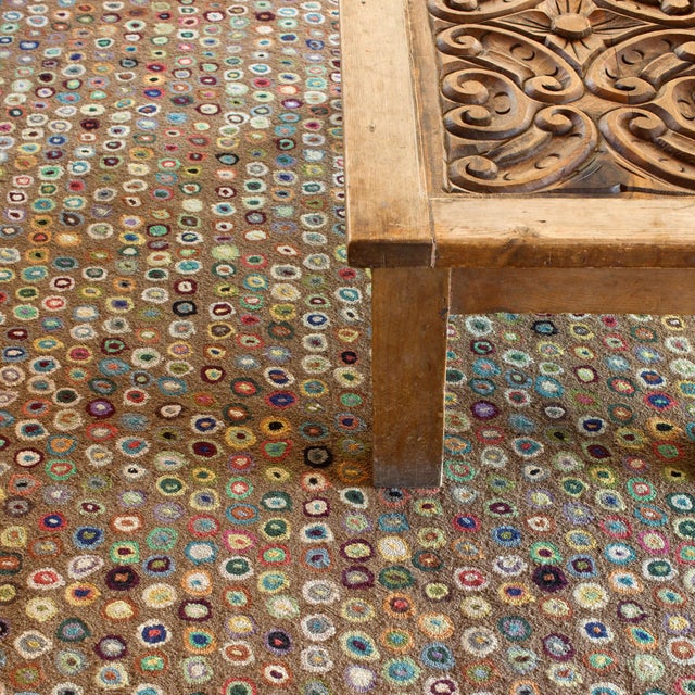 2020s Dash & Albert by Annie Selke Cat's Paw Brown Micro Hooked Wool Rug, 2' x 3' For Sale - Image 5 of 6