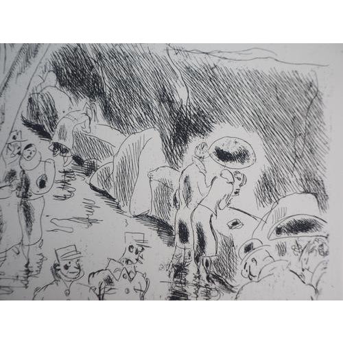 Early 20th Century Gus Bofa, The Menagerie of the Jardin des Plantes, 1937, Etching For Sale - Image 5 of 7