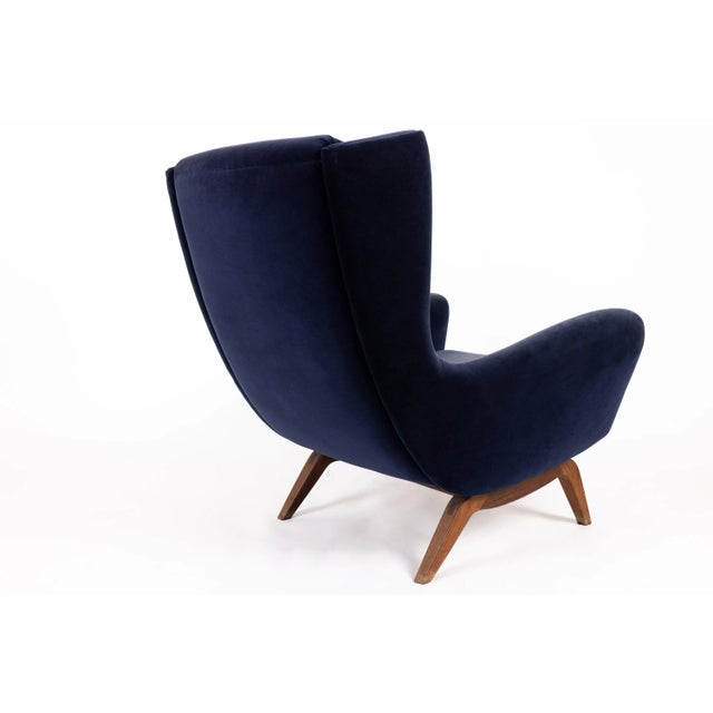 Mid-Century Modern Model 11 High Wingback Lounge Chair by Illum Wikkelsø, 1950s For Sale - Image 3 of 5