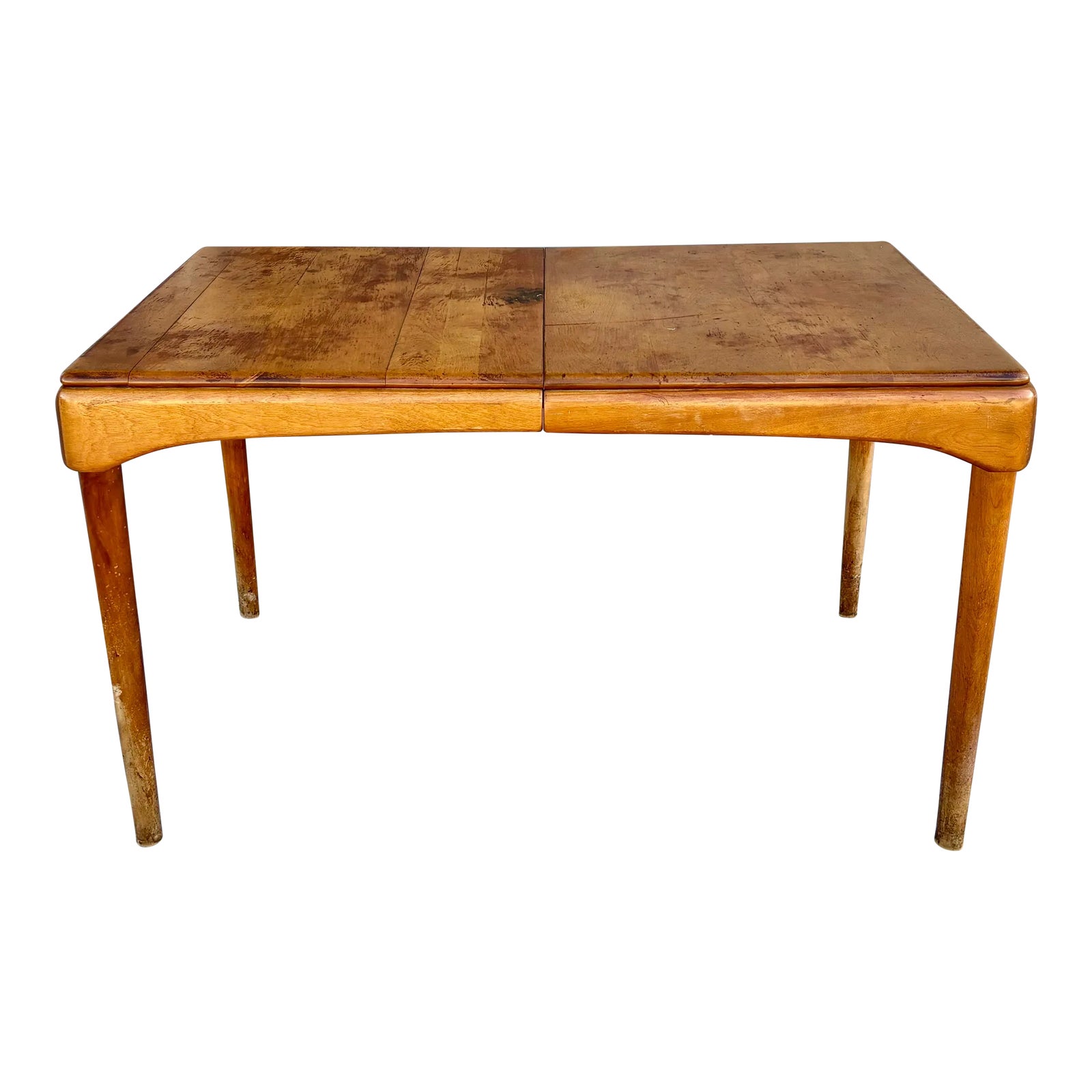 天童木工 / Dining Table / Vintage Walker Edison Banks Mid Century Tapered Leg Wood Dining