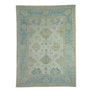 Turkish Oushak Rug 9' x 12'3" #18598 For Sale