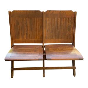 Early 20th Century Folding Double Stadium or Theater Seats