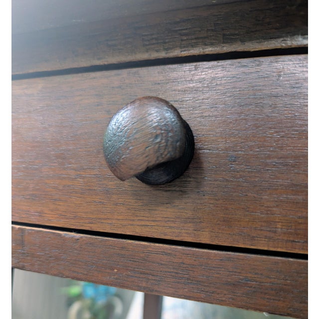 Early 19th Century Walnut Side Table Desk Federal Style Hepplewhite For Sale - Image 12 of 13