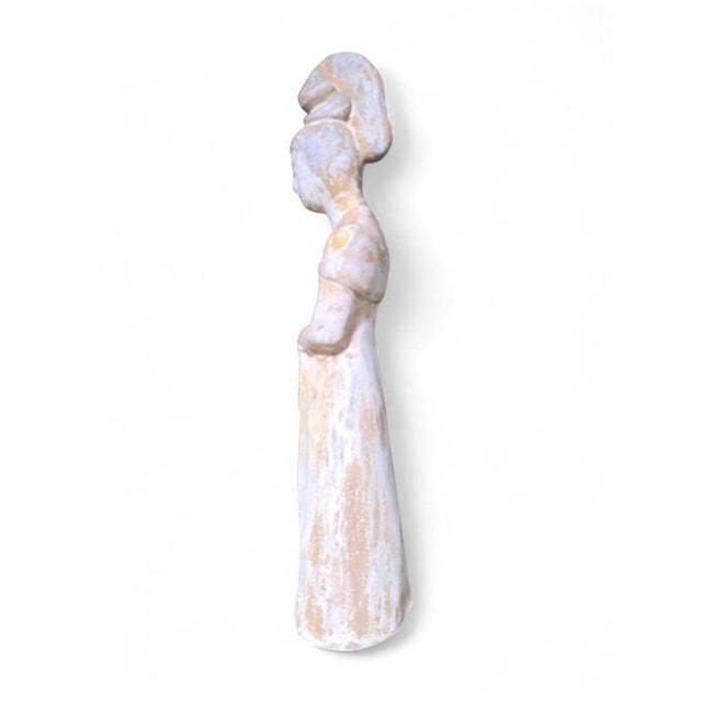 Chinese Terracotta Sculpture of Court Lady, 1950 For Sale - Image 6 of 12
