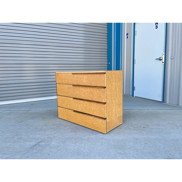 Yellow 1940s Mid-Century Mahogany and Maple Dresser by Gilbert Rohde for Herman Miller For Sale - Image 8 of 13