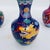 Set of 4 Vintage Cloisonné Enamel Dragon Vases With Gilt Rims For Sale - Image 9 of 9