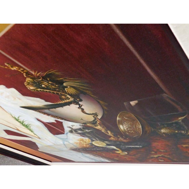 Textile Fazly (Fazoil Ataullakhanov) "Gift From the PAst to La Goulue" Original Oil For Sale - Image 7 of 12