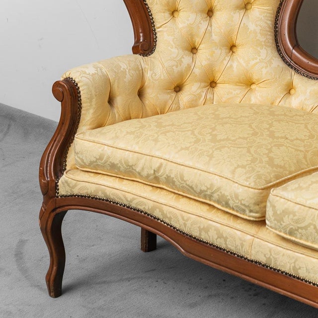 1920s Three-Seater Sofa in Louis Philippe Style, 1920s For Sale - Image 5 of 11