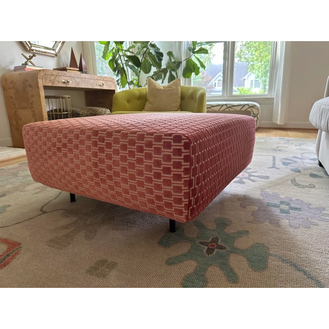 Mid 20th Century Harvey Probber Reupholstered Ottoman For Sale - Image 12 of 13