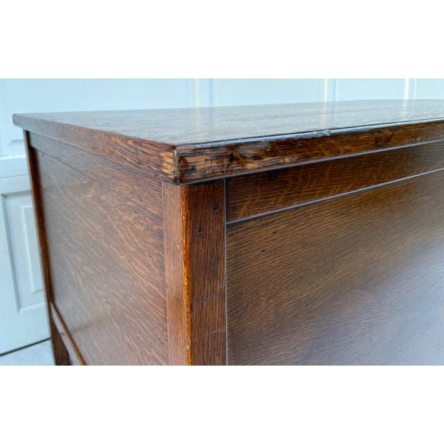 1940's Clemco Us Military Solid Oak Desk For Sale - Image 12 of 13