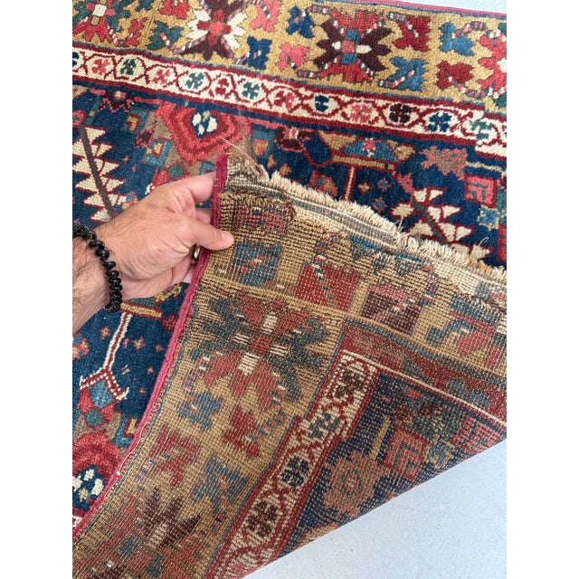 1920s 1920s Northwest Persian Runner Exotic Camel Border Rug 3 x 10.2 For Sale - Image 5 of 13