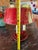 Metal Antique Red Metal Tole French Bouillotte Table Lamp For Sale - Image 7 of 8