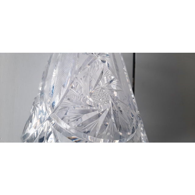 Hand-Polished 24% PbO Crystal Carafe, 1960s For Sale - Image 12 of 16