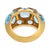 Mid 20th Century Seaman Schepps 13.00 Carat Blue Topaz 18k Yellow Gold Antibes Ring, Size 6.25 For Sale In Los Angeles - Image 6 of 7