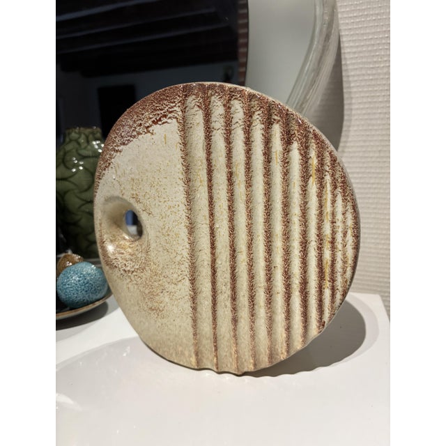 Sculptural Ceramic Vase by Roberto Rigon for Bertoncello, Italy, 1960s For Sale - Image 6 of 11