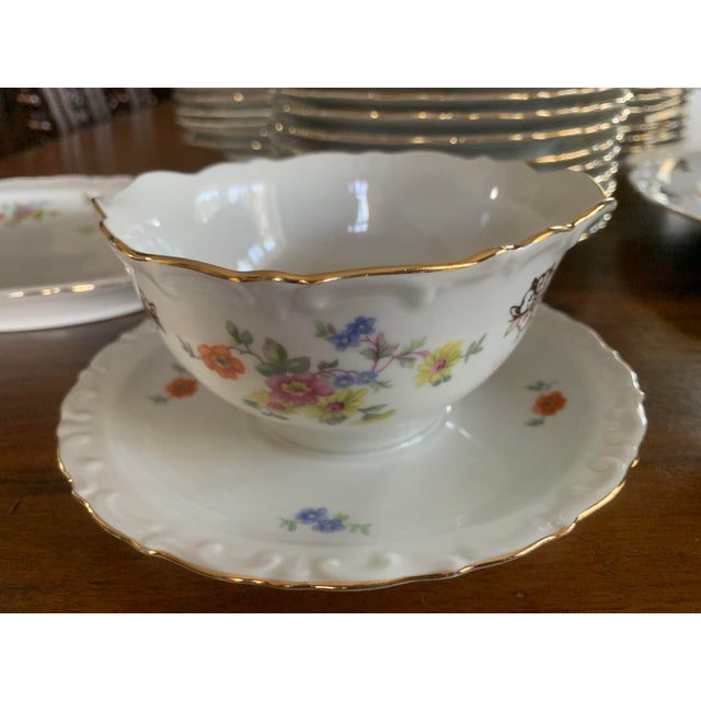 Porcelain Dinner Set from Kahla, 1950s, Set of 39 For Sale - Image 3 of 18