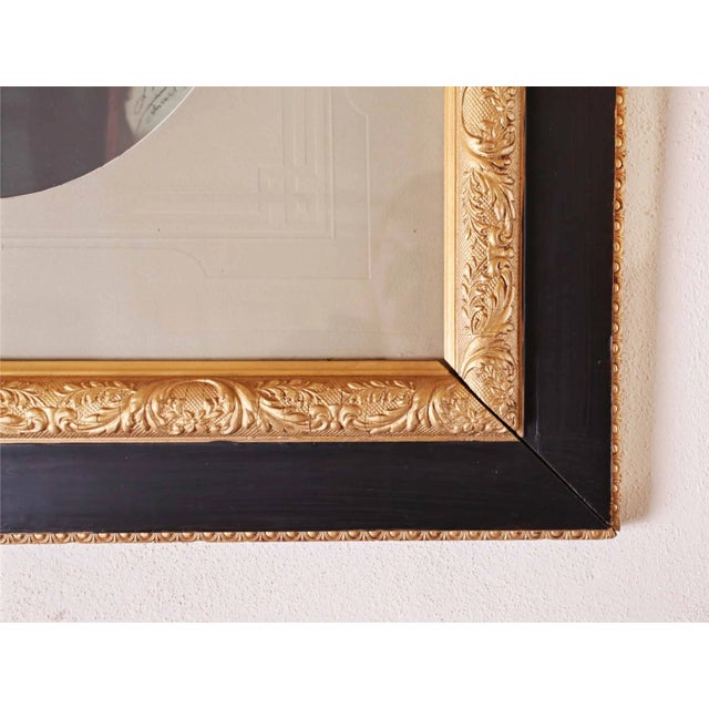 High-quality pastel painting on cardboard. Signed and dated 1912. Under glass. Nice wooden frame. Dimensions: height...