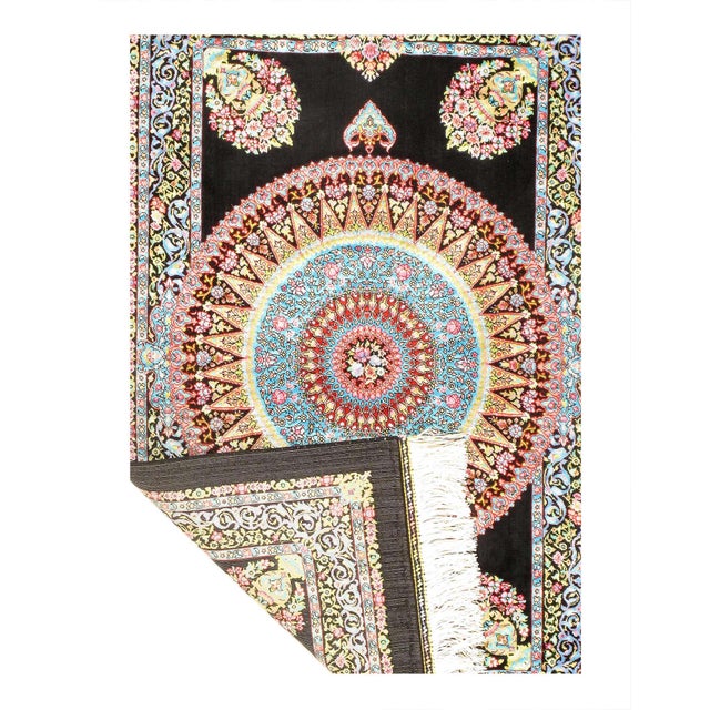 Traditional Pasargad DC Exquisite Design Paris Palace Fine Power Loom V.Silk Rug For Sale - Image 3 of 3