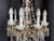 Large French Crystal and Gilded Brass 10-Arm Chandelier, 1950s For Sale - Image 13 of 18