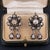 Antique Georgian Rose Cut Diamond Silver Dangle Earrings, A Pair For Sale - Image 4 of 7
